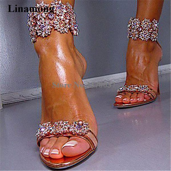 dress shoes luxury women charming rhinestone high heel sandals ankle strap crystal beaded thin wedding, Black
dress shoes luxury women charming rhinestone high heel sandals ankle strap crystal beaded thin wedding, Black