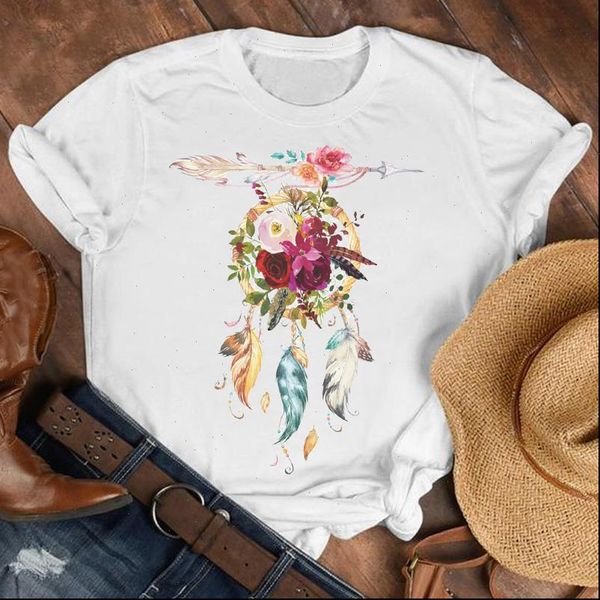 women lady floral flower feather vintage fashion summer fall shirt clothes tshirt tee womens female print t graphic t shirt, White
women lady floral flower feather vintage fashion summer fall shirt clothes tshirt tee womens female print t graphic t shirt, White