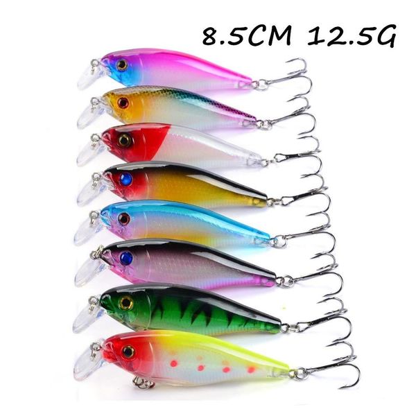 8pcs/lot crank hard baits & lures 8 colors mixed 8.5cm 12.5g 6# fishing hooks pesca fishing tackle jlluxc sport777
8pcs/lot crank hard baits & lures 8 colors mixed 8.5cm 12.5g 6# fishing hooks pesca fishing tackle jlluxc sport777