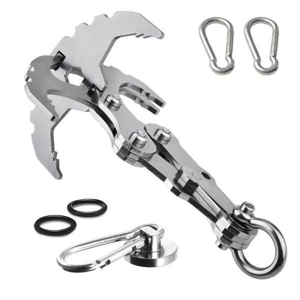 cords, slings and webbing multi-purpose gravity hook with two carabiners mutifunctional folding grappling hiking camping climbing claw acces
cords, slings and webbing multi-purpose gravity hook with two carabiners mutifunctional folding grappling hiking camping climbing claw acces