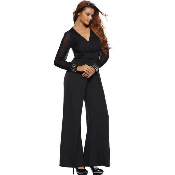 women's jumpsuits & rompers women jumpsutis spring autumn party jumpsuit v neck embellished cuffs mesh full sleeve club playsuits wide, Black;white
women's jumpsuits & rompers women jumpsutis spring autumn party jumpsuit v neck embellished cuffs mesh full sleeve club playsuits wide, Black;white