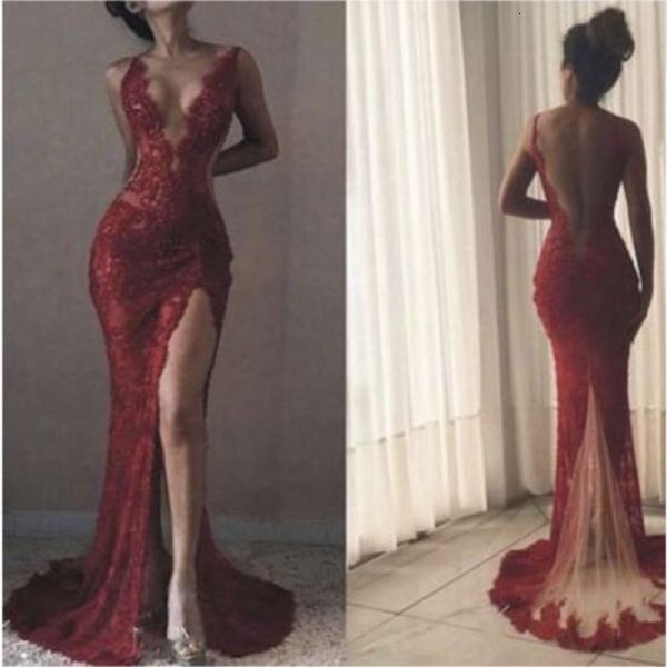 2021 new applique backless mermaid burgundy prom es abiye robe de soiree longue tulle evening gowns split o1fi, Black;red
2021 new applique backless mermaid burgundy prom es abiye robe de soiree longue tulle evening gowns split o1fi, Black;red