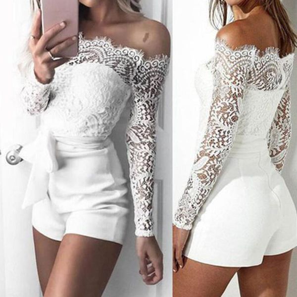 women's jumpsuits & rompers party women solid color off shoulder long sleeve bandage lace jumpsuit, Black;white
women's jumpsuits & rompers party women solid color off shoulder long sleeve bandage lace jumpsuit, Black;white
