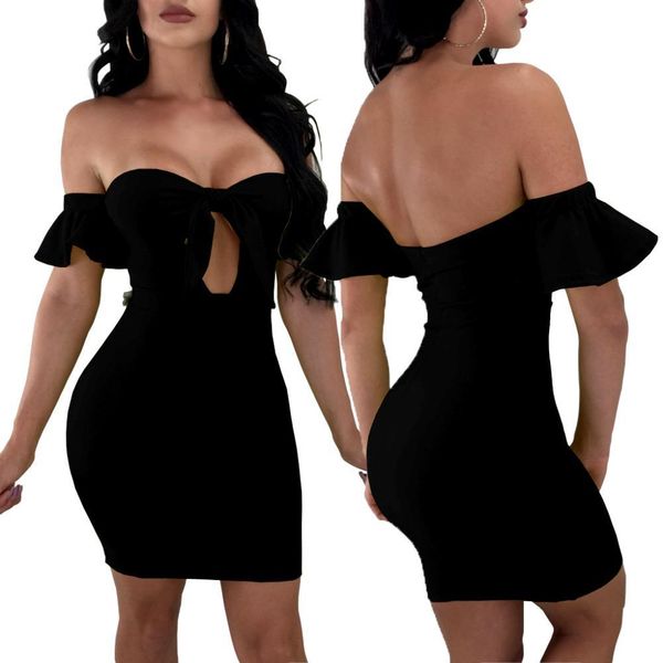 solid color women dress ruffled hem strapless mini dress for women hollow out chest bandage bodycon mini dress vestidos, Gray
solid color women dress ruffled hem strapless mini dress for women hollow out chest bandage bodycon mini dress vestidos, Gray