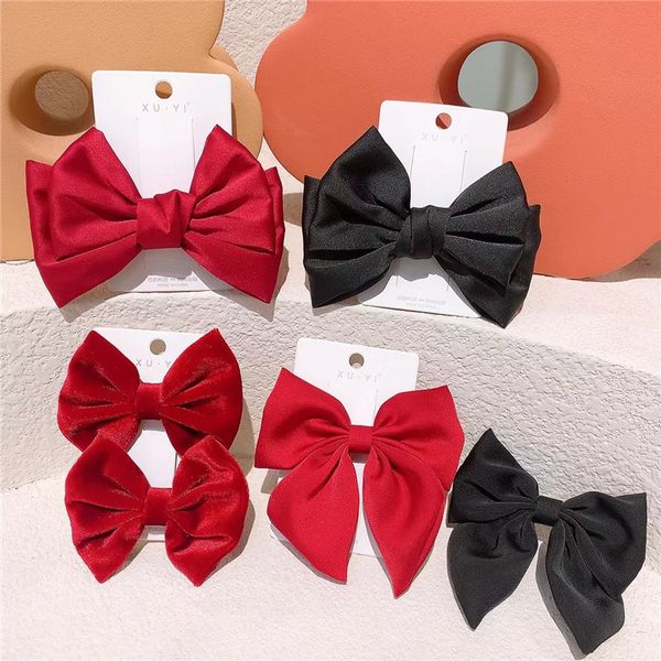 korean sweet girl imitation silk velvet bow duckbill clip fashion festive new year children's hairpins hair accessories, Slivery;white
korean sweet girl imitation silk velvet bow duckbill clip fashion festive new year children's hairpins hair accessories, Slivery;white