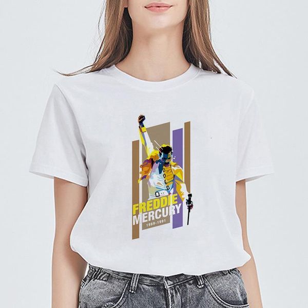 new arrive women t shirt freddie mercury printed summer short sleeve casual white tshirt punk style cotton white tee
new arrive women t shirt freddie mercury printed summer short sleeve casual white tshirt punk style cotton white tee