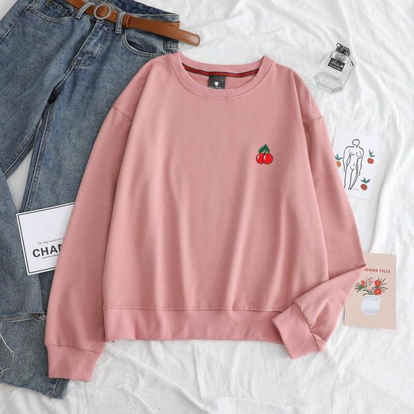 women's hoodies & sweatshirts spring autumn fashion fruit cherry print hip hop casual women sweatshirt long sleeve streetwear pullove, Black
women's hoodies & sweatshirts spring autumn fashion fruit cherry print hip hop casual women sweatshirt long sleeve streetwear pullove, Black