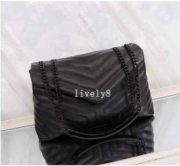 v type style shoulder bags 31cm womens leather fashion casual brand handbags totes purse black chains, Black;red
v type style shoulder bags 31cm womens leather fashion casual brand handbags totes purse black chains, Black;red