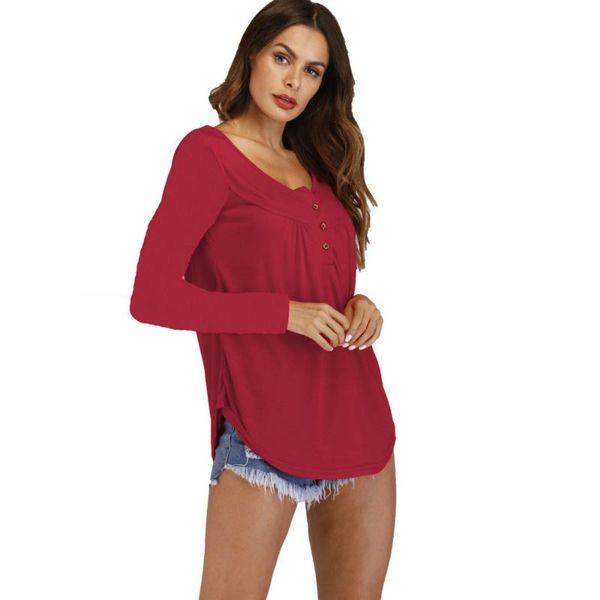 women's t-shirt spring autumn women casual plain long sleeve o-neck lady fashion oversize loose wtih button elastic tees s-5xl, White
women's t-shirt spring autumn women casual plain long sleeve o-neck lady fashion oversize loose wtih button elastic tees s-5xl, White
