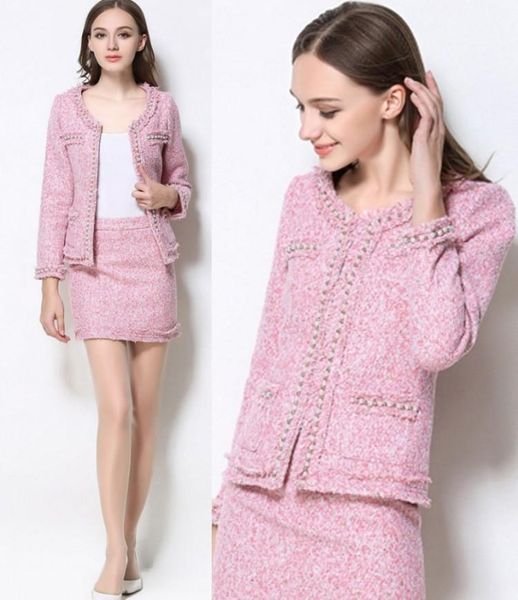 two piece dress women clothes ladies autumn and winter wool heavy hand beaded short tweed jacket half skirt shorts suit two-piece set, White
two piece dress women clothes ladies autumn and winter wool heavy hand beaded short tweed jacket half skirt shorts suit two-piece set, White