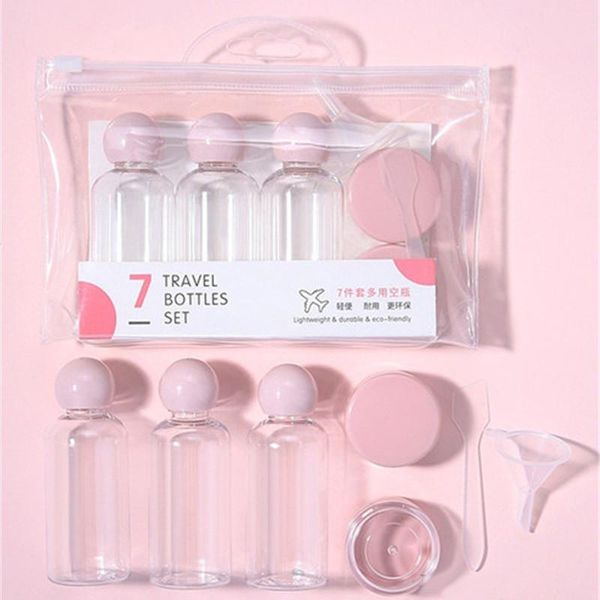 7pcs/set travel makeup bottles set portable cosmetics container cream lotion storage bottle
7pcs/set travel makeup bottles set portable cosmetics container cream lotion storage bottle