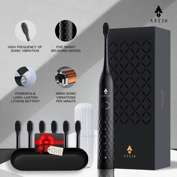 black business electric toothbrush aresh l1 smart rechargeable sonic toothbrush 5 mode ipx7 automatic ultrasonic brush 210310
black business electric toothbrush aresh l1 smart rechargeable sonic toothbrush 5 mode ipx7 automatic ultrasonic brush 210310