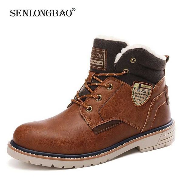 men snow boots warm thick plush man ankle fashion 's outdoor winter sneakers lace-up motorcycle 210619, Black
men snow boots warm thick plush man ankle fashion 's outdoor winter sneakers lace-up motorcycle 210619, Black