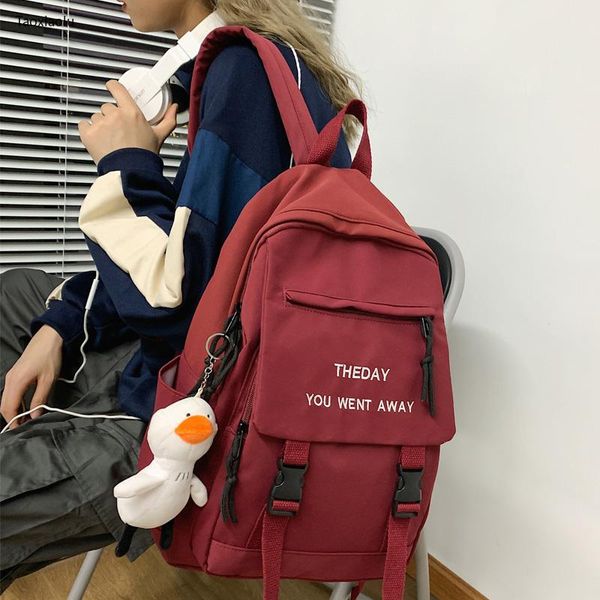 backpack dcimor preppy insert buckle waterproof nylon women english embroidered school bag teenager girl lapbackpacks
backpack dcimor preppy insert buckle waterproof nylon women english embroidered school bag teenager girl lapbackpacks