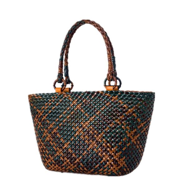 evening bags french casual tote purse retro leather hand-woven handbag hollow vegetable basket bag
evening bags french casual tote purse retro leather hand-woven handbag hollow vegetable basket bag