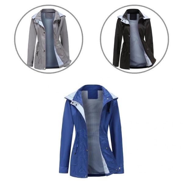 women's jackets women windbreaker striped lining pockets coat jacket raincoat classic, Black;brown
women's jackets women windbreaker striped lining pockets coat jacket raincoat classic, Black;brown