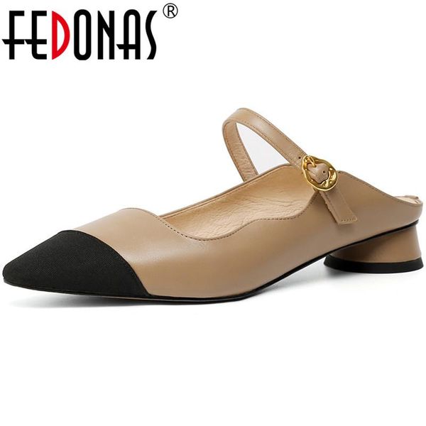 fedonas mary jane sandals for women mixed colors buckle genuine leather women mules 2021 trend summer working office shoes woman, Black
fedonas mary jane sandals for women mixed colors buckle genuine leather women mules 2021 trend summer working office shoes woman, Black
