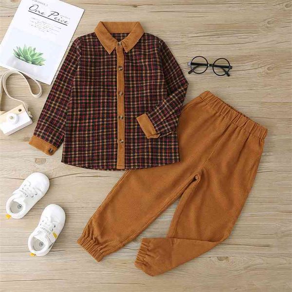 winter children sets casual long sleeve single breasted plaid coat brown solid trousers cute 2pcs child clothes 210629, White
winter children sets casual long sleeve single breasted plaid coat brown solid trousers cute 2pcs child clothes 210629, White