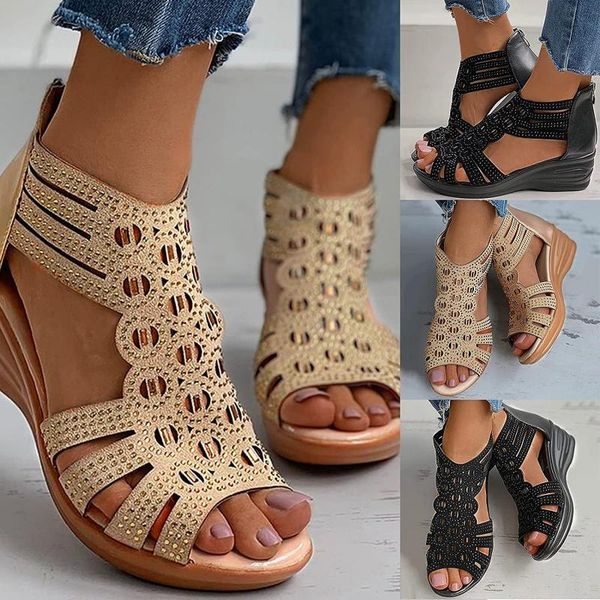 sandals 2021 women's thick bottom summer brand famous women platform shoes soft light design comfortable, Black
sandals 2021 women's thick bottom summer brand famous women platform shoes soft light design comfortable, Black