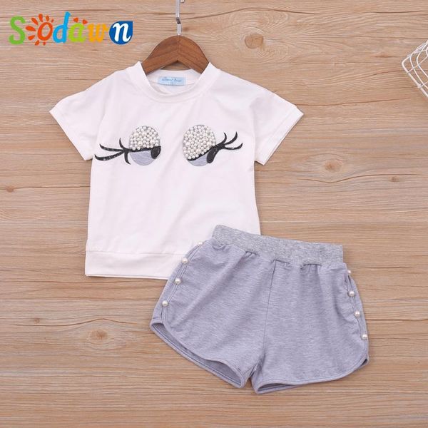 clothing sets sodawn summer fashion girls clothes cartoon t-shirt + shorts two-piece baby for children suit, White
clothing sets sodawn summer fashion girls clothes cartoon t-shirt + shorts two-piece baby for children suit, White