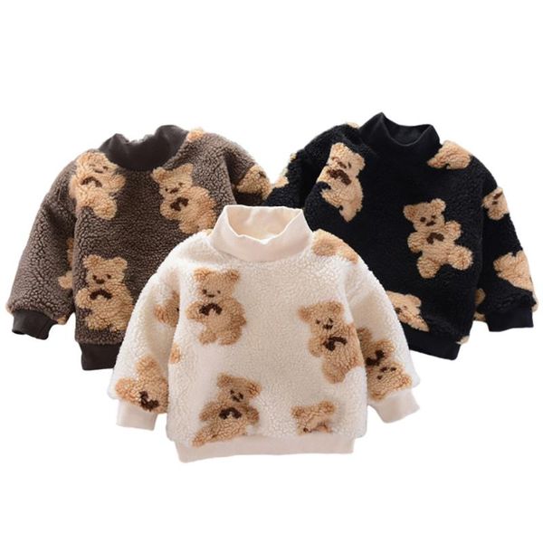 hoodies & sweatshirts toddler boy girl autumn and winter clothing children cute bear print plus velvet warmth pullover 1-4y, Black
hoodies & sweatshirts toddler boy girl autumn and winter clothing children cute bear print plus velvet warmth pullover 1-4y, Black