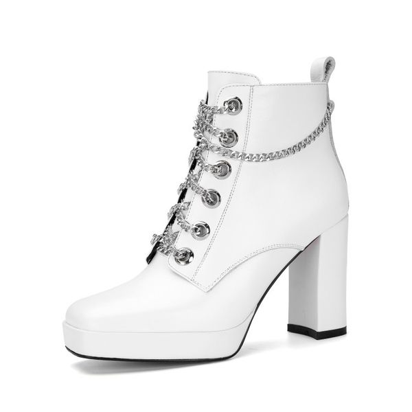 winter short boots women designer round toe block hight heel soft natural genuine leather party wedding fashion luxury platform lady warorwa, Black
winter short boots women designer round toe block hight heel soft natural genuine leather party wedding fashion luxury platform lady warorwa, Black