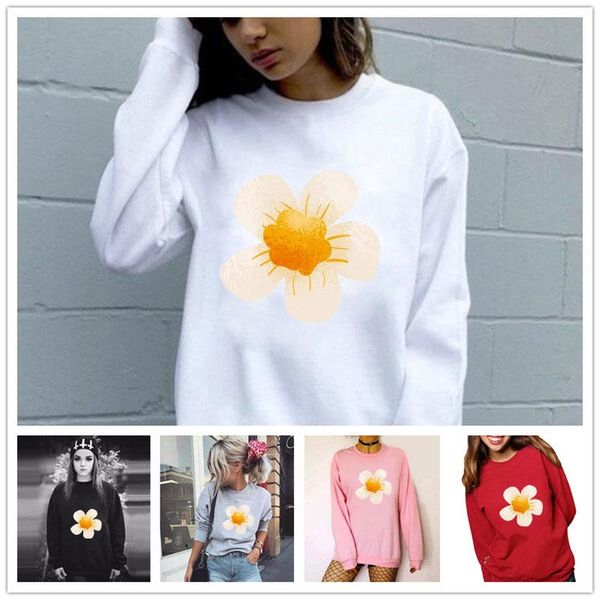 women's hoodies & sweatshirts women hoodie yellow flower printed fleece long sleeve o neck loose sweatshirt girls pullovers winter, Black
women's hoodies & sweatshirts women hoodie yellow flower printed fleece long sleeve o neck loose sweatshirt girls pullovers winter, Black