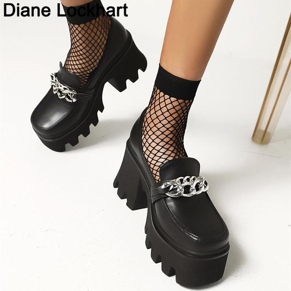 dress shoes fashion muffin thick bottom women pumps punk round head internal increase single casual party high heels femme chain, Black
dress shoes fashion muffin thick bottom women pumps punk round head internal increase single casual party high heels femme chain, Black
