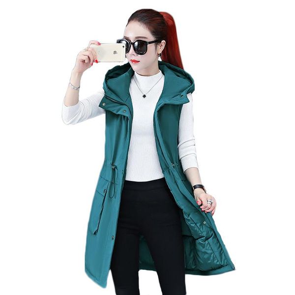 women's vests hooded cotton vest autumn winter 2021 korean fashion drawstring slim waistcoat thick warm mid-length female jd1451, Black;white
women's vests hooded cotton vest autumn winter 2021 korean fashion drawstring slim waistcoat thick warm mid-length female jd1451, Black;white