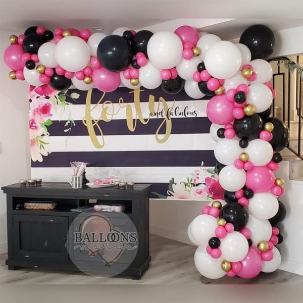 152pcs black pink balloon garland kit as backdrop for baby shower birthday party decorations wedding balloon party globos
152pcs black pink balloon garland kit as backdrop for baby shower birthday party decorations wedding balloon party globos