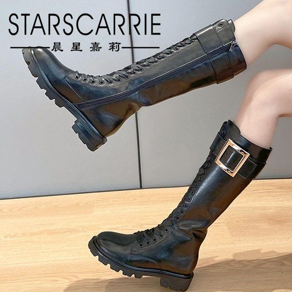 boots square buckle skinny knight women lace-up high-long tube riding are thin 2021 thick-soled leather, Black
boots square buckle skinny knight women lace-up high-long tube riding are thin 2021 thick-soled leather, Black