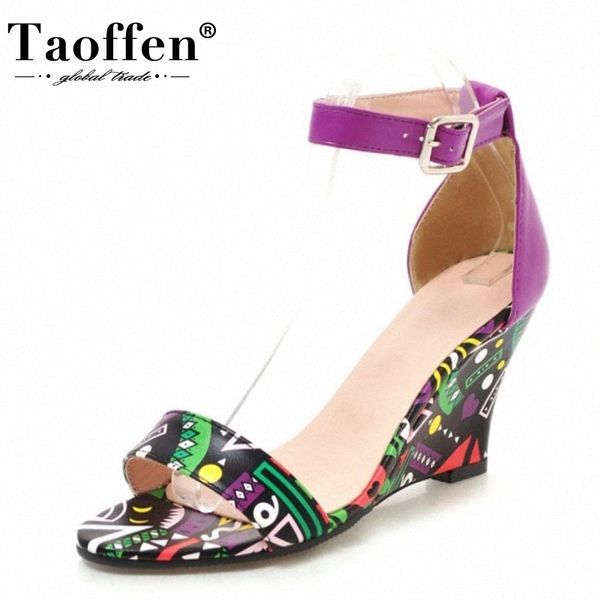 taoffen women wedges shoes fashion ankle buckle women sandals painted print open toe casual outdoor travel footwear size 33 43 skecher k2qp#, Black
taoffen women wedges shoes fashion ankle buckle women sandals painted print open toe casual outdoor travel footwear size 33 43 skecher k2qp#, Black