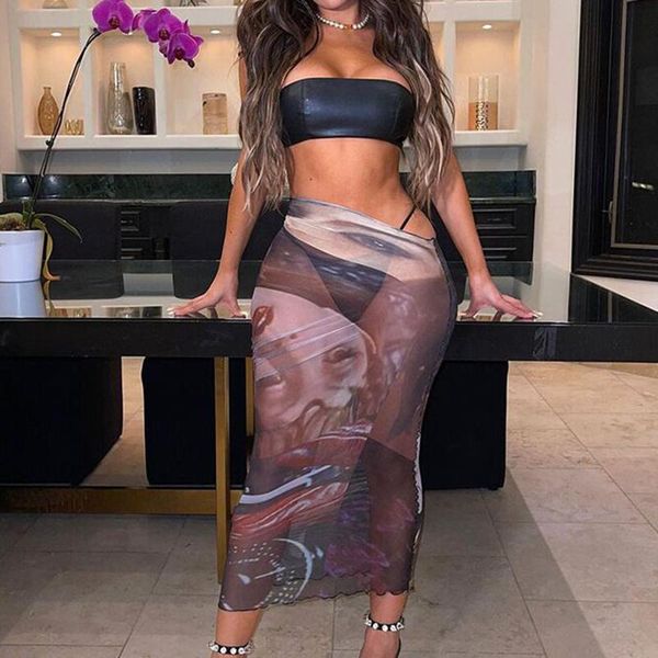 skirts bkld 2021 printing mature womens mesh sheer skirt asymmetric soft high waist bandage ladies elegant summer streetwear, Black
skirts bkld 2021 printing mature womens mesh sheer skirt asymmetric soft high waist bandage ladies elegant summer streetwear, Black
