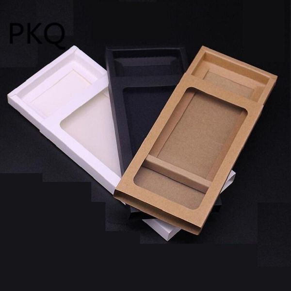 5pcs black white kraft paper drawer box with pvc window phone case packaging boxes brown gift packing paper drawer window box
5pcs black white kraft paper drawer box with pvc window phone case packaging boxes brown gift packing paper drawer window box