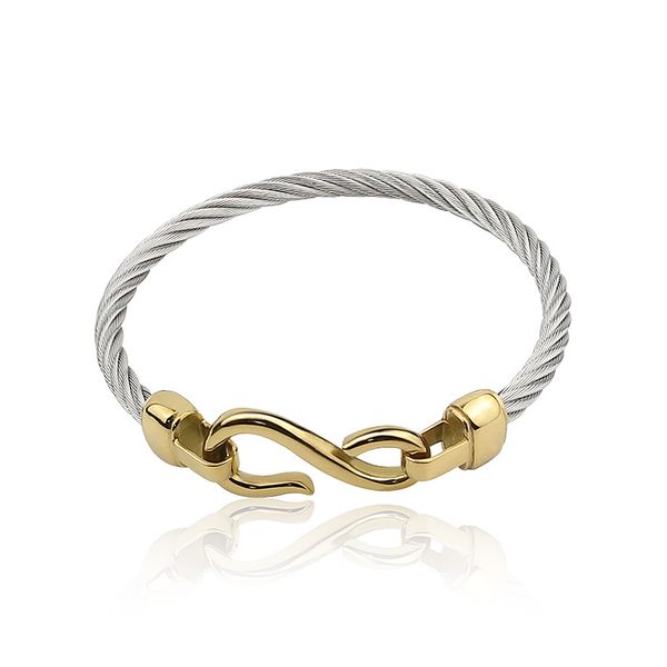 fashion limited fine jewelry steel two-color bracelet hooks fashion jewelry love charm bracelets & bangles for women, Black
fashion limited fine jewelry steel two-color bracelet hooks fashion jewelry love charm bracelets & bangles for women, Black