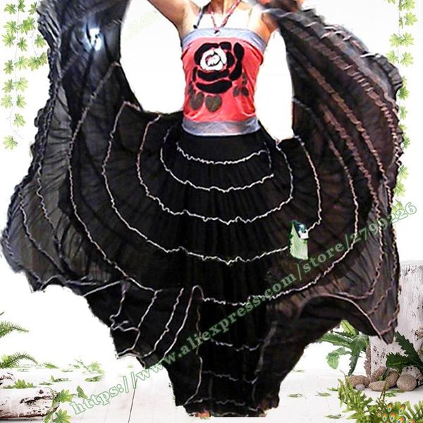 2021 summer bohemia elegant female plus size black pleated chiffon tull boho gypsy full circle spain dance skirts for womens
2021 summer bohemia elegant female plus size black pleated chiffon tull boho gypsy full circle spain dance skirts for womens