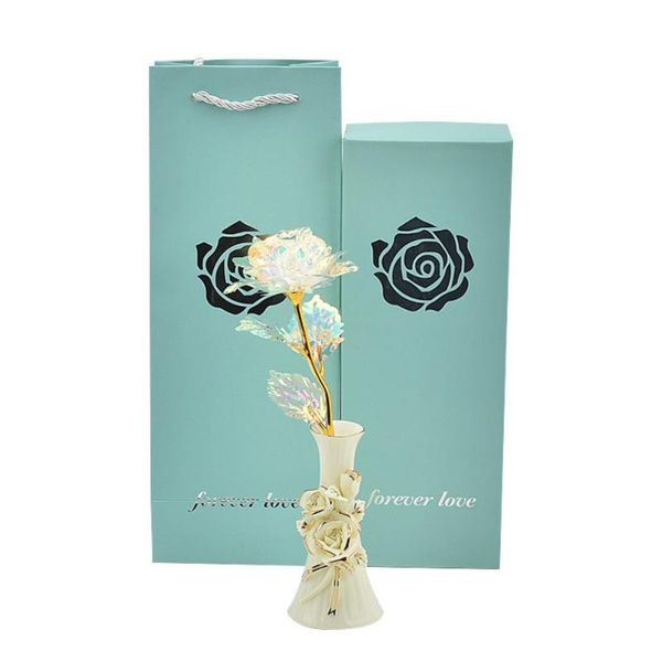 decorative flowers & wreaths gold foil rose with vase gift box package valentine's day home table decoration dfg f1
decorative flowers & wreaths gold foil rose with vase gift box package valentine's day home table decoration dfg f1