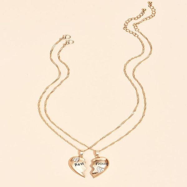 pendant necklaces alyxuy 2 pcs necklace heart crystal friend letter fashion couple friendship jewelry women girls, Silver
pendant necklaces alyxuy 2 pcs necklace heart crystal friend letter fashion couple friendship jewelry women girls, Silver