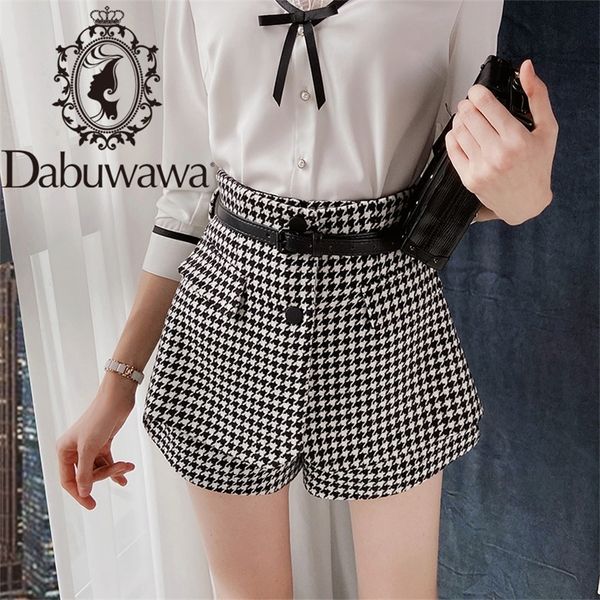 dabuwawa elegant houndstooth shorts skirts women belt button autumn winter high waist a-line plaid shorts female 210301, White;black
dabuwawa elegant houndstooth shorts skirts women belt button autumn winter high waist a-line plaid shorts female 210301, White;black