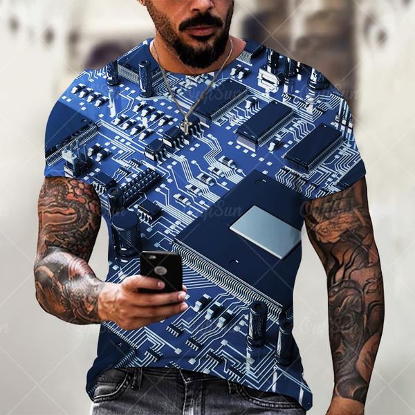 men's t-shirts electronic chip circuit board t-shirt summer casual cool short-sleeved technology streetwear oversized 6xl, White;black
men's t-shirts electronic chip circuit board t-shirt summer casual cool short-sleeved technology streetwear oversized 6xl, White;black