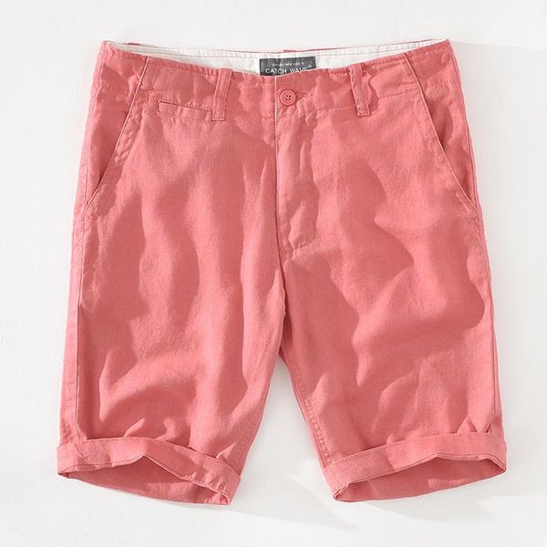 red shorts for men casual summer thin 100%pure linen straight shorts solid color loose beach holiday short pants, White;black
red shorts for men casual summer thin 100%pure linen straight shorts solid color loose beach holiday short pants, White;black