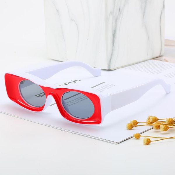 retro sunglasses women designer mens accessories fashion shades eyewear rectangle sun glasses street protect glass, White;black
retro sunglasses women designer mens accessories fashion shades eyewear rectangle sun glasses street protect glass, White;black