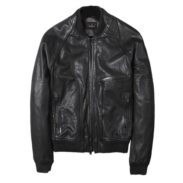 men's leather & faux ayunsue genuine jacket men short real sheepskin coat spring baseball uniform motorcycle jackets yy1370, Black
men's leather & faux ayunsue genuine jacket men short real sheepskin coat spring baseball uniform motorcycle jackets yy1370, Black