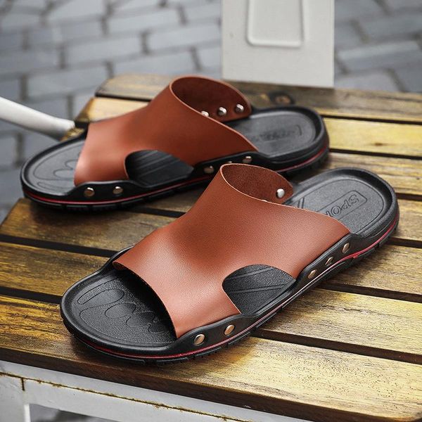 slippers mazefeng casual 2021 men sandals shoes summer flip flops beach leather sandalias zapatos hombre, Black
slippers mazefeng casual 2021 men sandals shoes summer flip flops beach leather sandalias zapatos hombre, Black