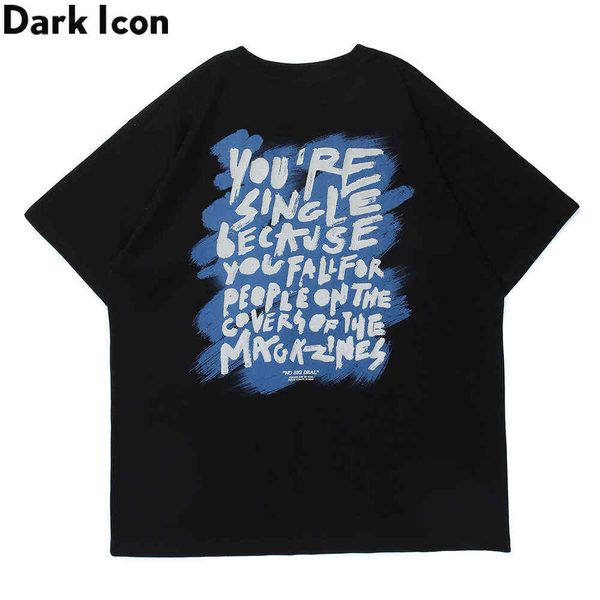 letters printed streetwear men's t-shirt short sleeve round neck hipster tshirts cotton tee 210603, White;black
letters printed streetwear men's t-shirt short sleeve round neck hipster tshirts cotton tee 210603, White;black
