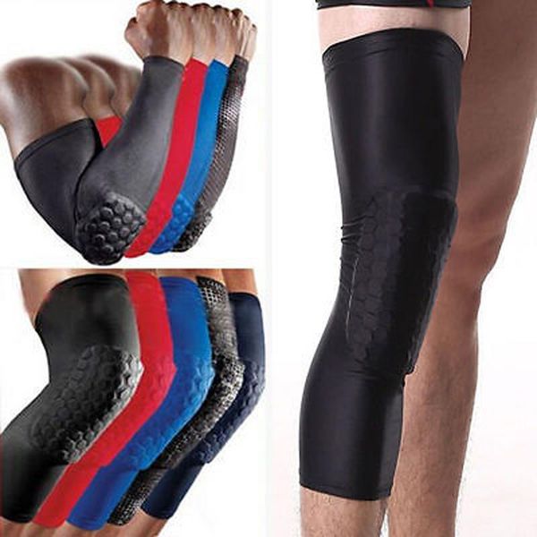 elbow & knee pads professional sports honeycomb long support brace pad protector basketball leg sleeve, Black;gray
elbow & knee pads professional sports honeycomb long support brace pad protector basketball leg sleeve, Black;gray