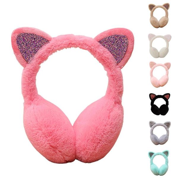berets women lovely winter cats ear warmer shiny glitter earmuff cold protection earmuffs cover protector outdoor muffs, Blue;gray
berets women lovely winter cats ear warmer shiny glitter earmuff cold protection earmuffs cover protector outdoor muffs, Blue;gray