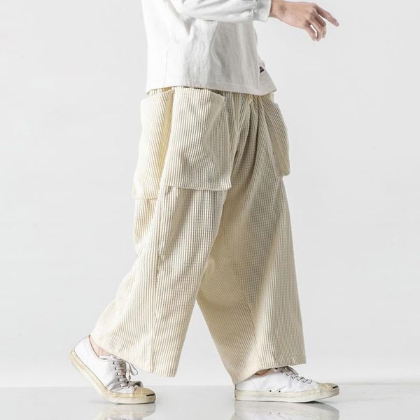 men's pants 2021 autumn fashion designer men loose fit casual cotton corduroy harem streetwear hip hop small bottom wide leg trousers, Black
men's pants 2021 autumn fashion designer men loose fit casual cotton corduroy harem streetwear hip hop small bottom wide leg trousers, Black