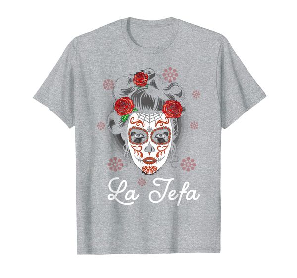 yo soy la jefa tee dia de los muertos day of the dead gift t-shirt, White;black
