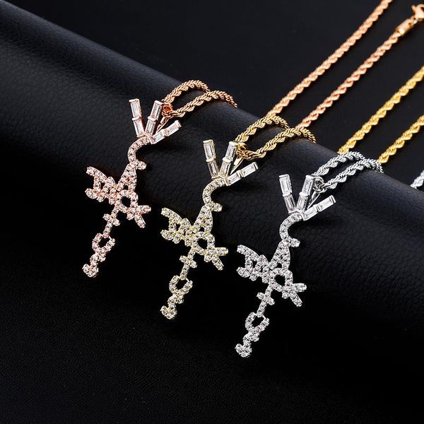 pendant necklaces fashon hip hop micro paved cubic zirconia bling iced cactus jack cross pendants necklace for men rapper jewelry gifts, Silver
pendant necklaces fashon hip hop micro paved cubic zirconia bling iced cactus jack cross pendants necklace for men rapper jewelry gifts, Silver
